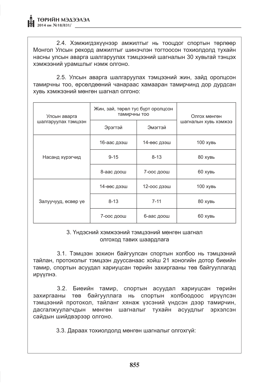 «Төрийн мэдээлэл» № 18, файлын 27-р хуудас