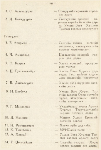 «Төрийн мэдээлэл» № 2, 104-р хуудасны скан