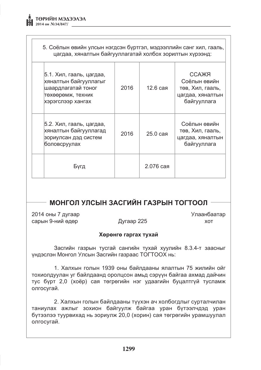 «Төрийн мэдээлэл» № 34, файлын 11-р хуудас
