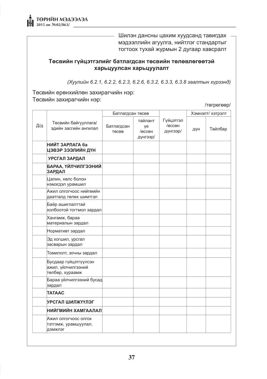 «Төрийн мэдээлэл» № 2, файлын 25-р хуудас