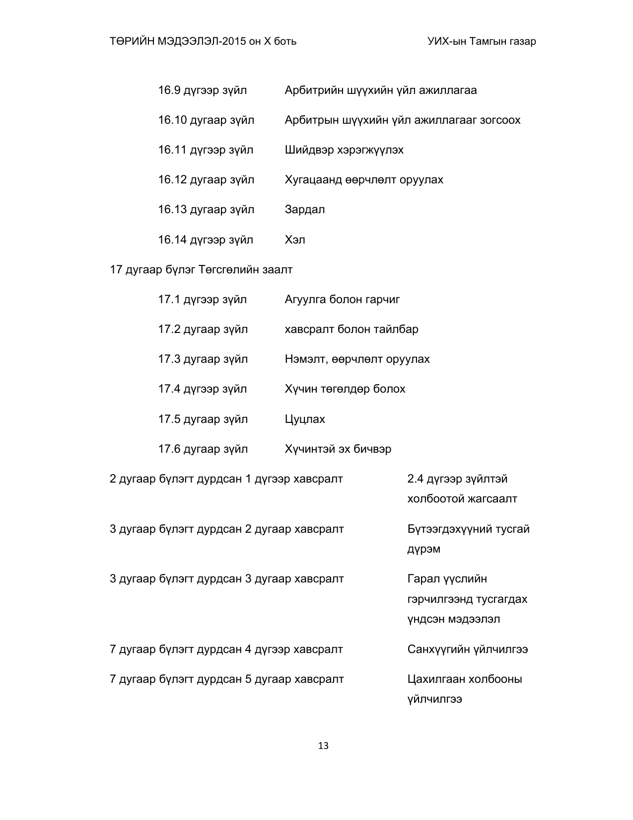 «Төрийн мэдээлэл» Тусгай дугаар (2015 он), файлын 13-р хуудас