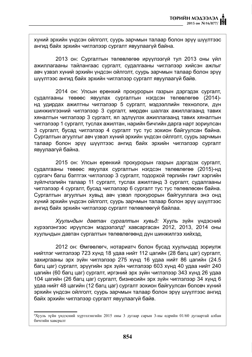 «Төрийн мэдээлэл» № 16, файлын 54-р хуудас