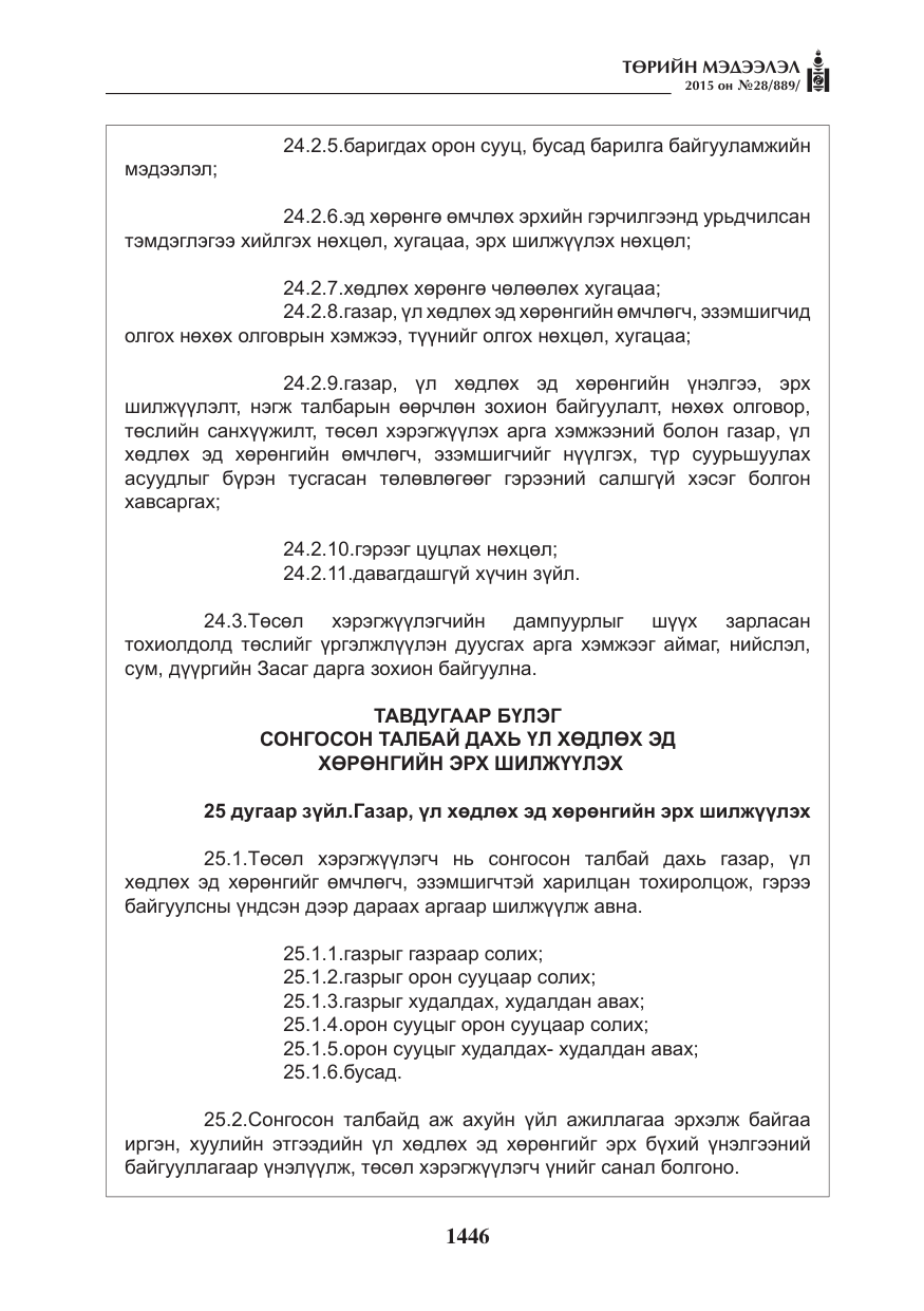 «Төрийн мэдээлэл» № 28, файлын 71-р хуудас