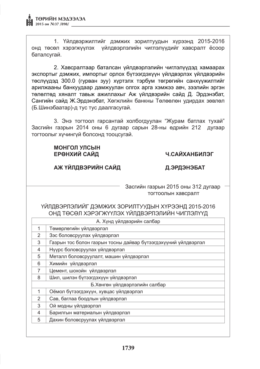 «Төрийн мэдээлэл» № 37, файлын 4-р хуудас