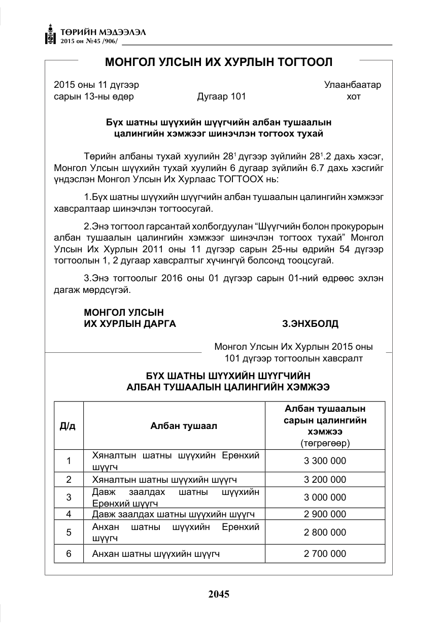 «Төрийн мэдээлэл» № 45, файлын 102-р хуудас