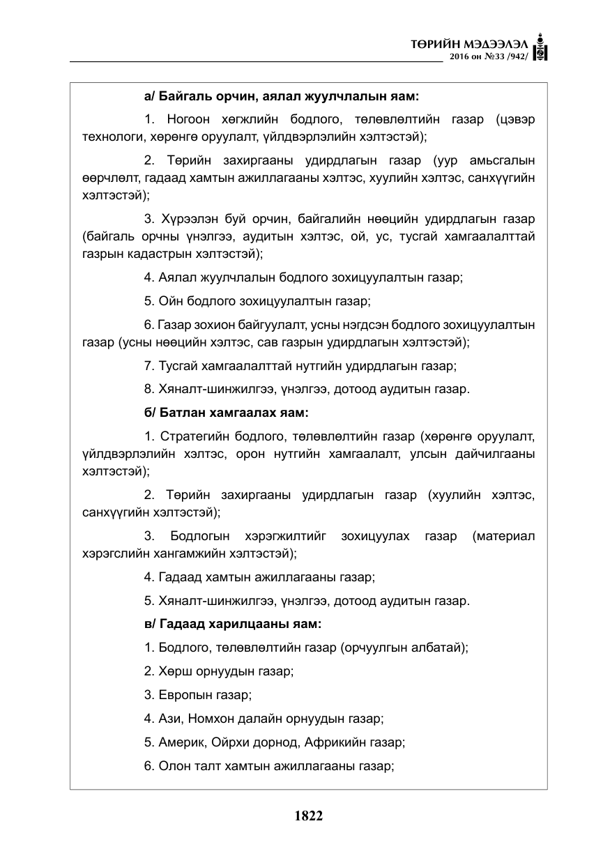 «Төрийн мэдээлэл» № 33, файлын 11-р хуудас