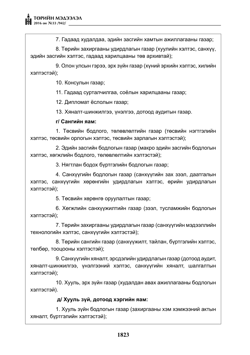 «Төрийн мэдээлэл» № 33, файлын 12-р хуудас